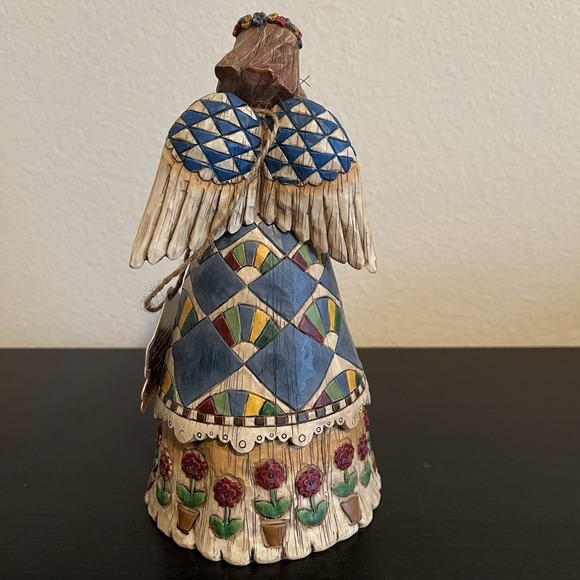 Jim Shore 2002 Angel with Cat  Heartwood Creek by Enesco F105170 Figurine W/tag - Picture 5 of 12